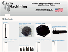 Tablet Screenshot of gavinmachining.com